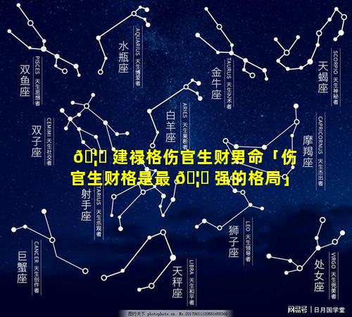 🦅 建禄格伤官生财男命「伤官生财格是最 🦆 强的格局」